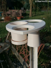 Alle Prototypen sind jetzt einmal gedruckt für den Outdoor Blumenkasten